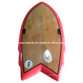 Prancha de mão placa de surf com superfície de madeira lustrada folheado